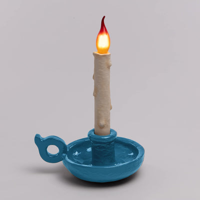 Bugia Lamp Light Blue detail image - Resin Society