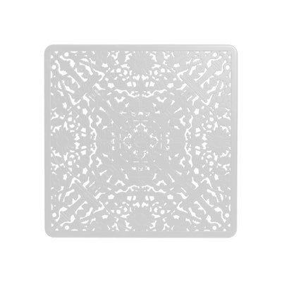 Industry Collection Aluminium Square Table White detail image - Resin Society