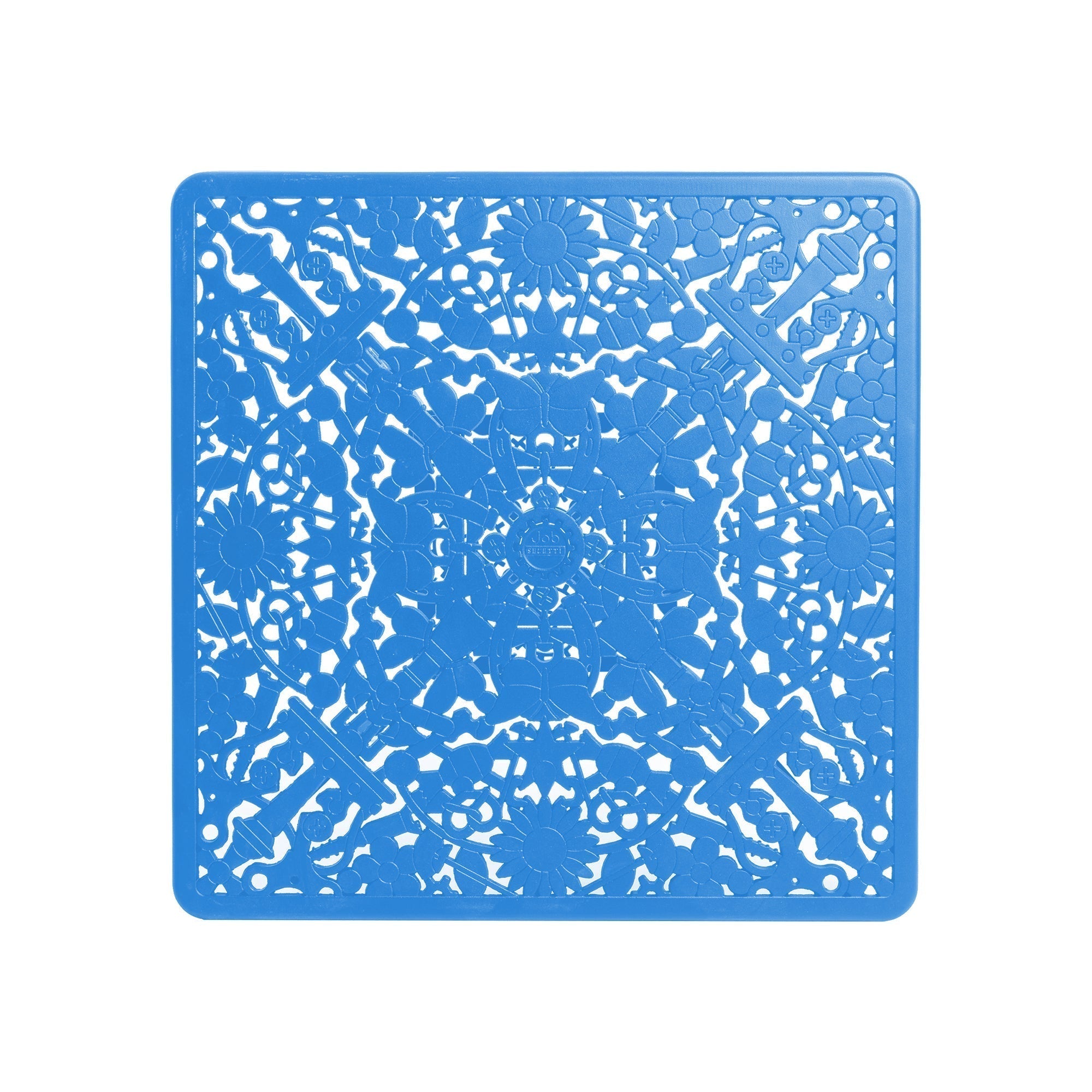 Industry Collection Aluminium Square Table Sky Blue detail image - Resin Society