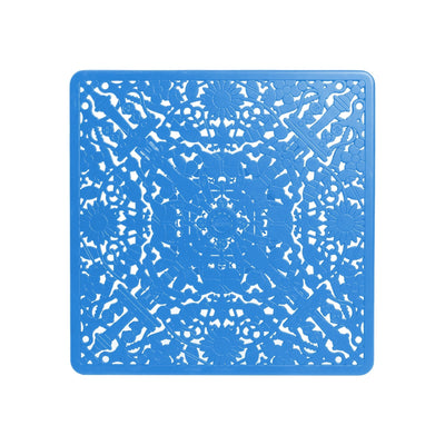 Industry Collection Aluminium Square Table Sky Blue detail image - Resin Society