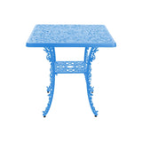 Industry Collection Aluminium Square Table Sky Blue by DEKOR - main product image for Resin Society