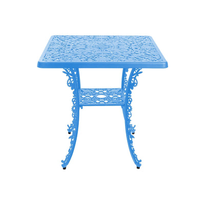 Industry Collection Aluminium Square Table Sky Blue by DEKOR - Resin Society