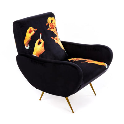 Armchair Lipstick Black detail image - Resin Society