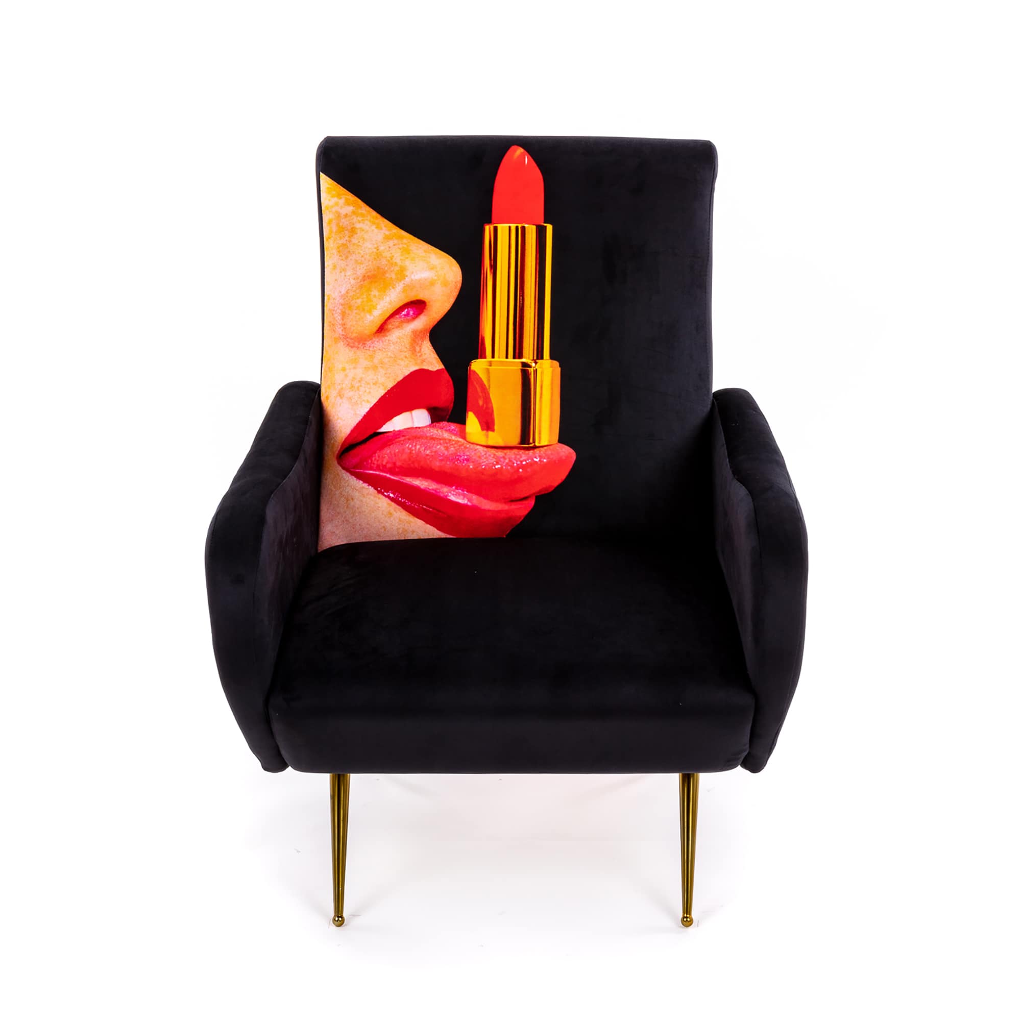 Armchair Tongue Black by DEKOR - Resin Society