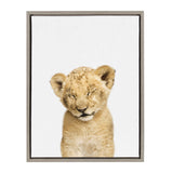 Sylvie Animal Studio Sleepy Lion Framed Canvas by kateandlaurel - main product image for Resin Society