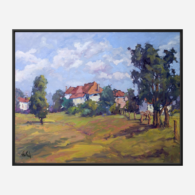 Serene Pastures Artist Enhanced Canvas Print by John Beard Collection - product image 5 for Resin Society