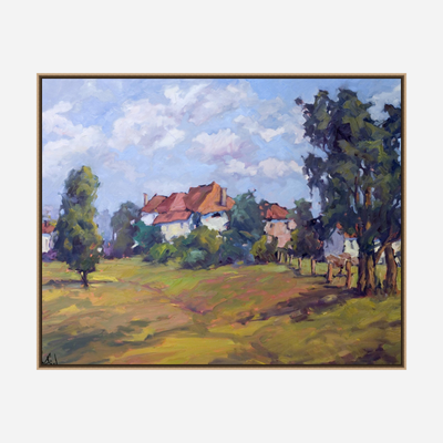 Serene Pastures Artist Enhanced Canvas Print by John Beard Collection - product image 8 for Resin Society