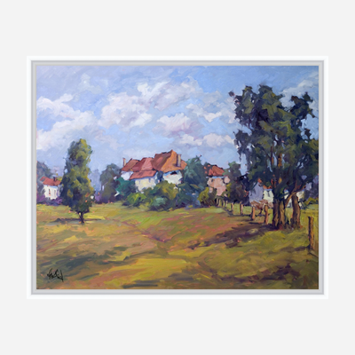 Serene Pastures Artist Enhanced Canvas Print by John Beard Collection - product image 6 for Resin Society
