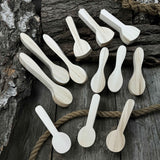 Set of 12 pre-shaped linden wood spoon carving blanks in four different profiles