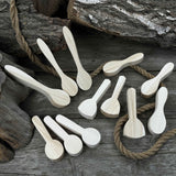 Set of 12 pre-shaped linden wood spoon carving blanks in four different profiles