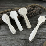 Set of 12 pre-shaped linden wood spoon carving blanks in four different profiles