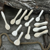 Set of 12 pre-shaped linden wood spoon carving blanks in four different profiles