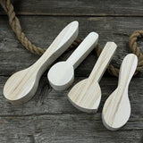 Set of 12 pre-shaped linden wood spoon carving blanks in four different profiles