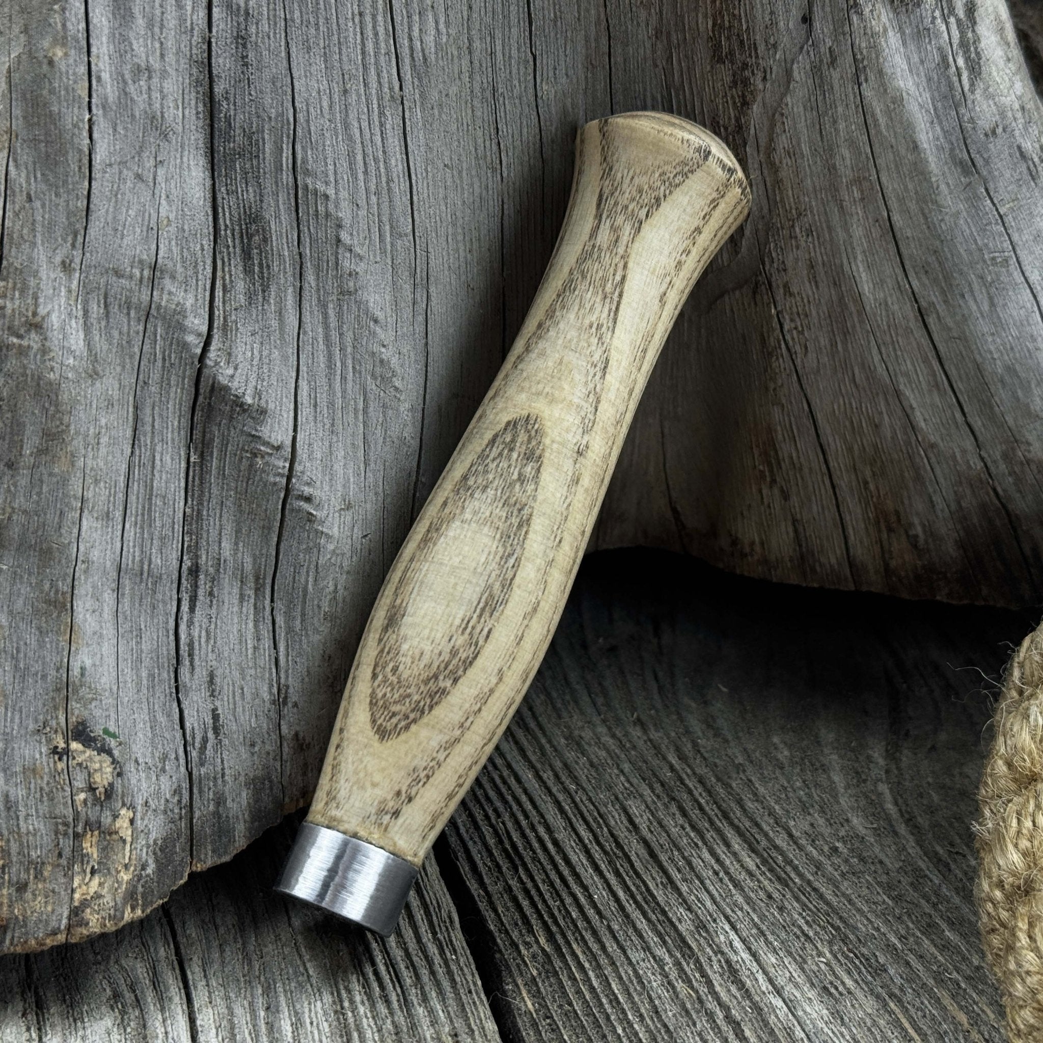 Set of 5 handcrafted ash wood handles for carving knives and hand tool repair