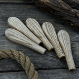 Set of 5 universal ash wood handles for carving knives and small tools