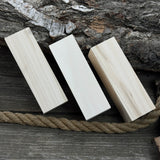 Set of 6 large linden wood carving blanks by Sharky Forged Steel Tools