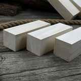 Set of 6 large linden wood carving blanks by Sharky Forged Steel Tools