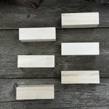 Set of 6 large linden wood carving blanks by Sharky Forged Steel Tools