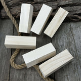 Set of 6 large linden wood carving blanks by Sharky Forged Steel Tools