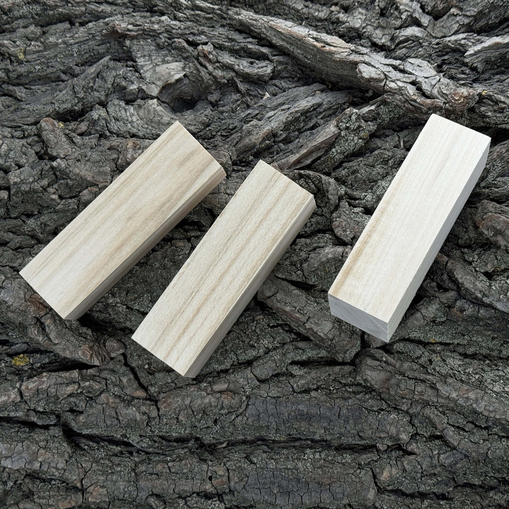Set of 6 medium rectangular linden wood carving blanks by Sharky Forged Steel Tools
