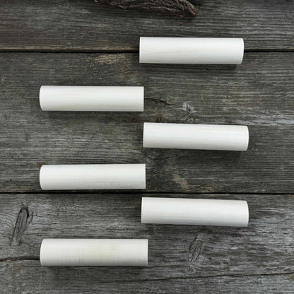 Set of 6 round linden wood carving blanks by Sharky Forged Steel Tools