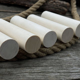 Set of 6 round linden wood carving blanks by Sharky Forged Steel Tools