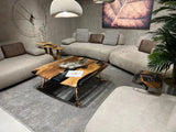 Luxury Epoxy Resin River Walnut Coffee Table by Gizz - product image 12 for Resin Society