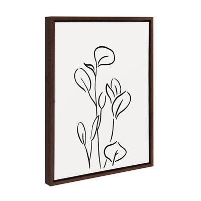 Sylvie Botanical Sketch Print No 3 Framed Canvas by kateandlaurel - product image 20 for Resin Society