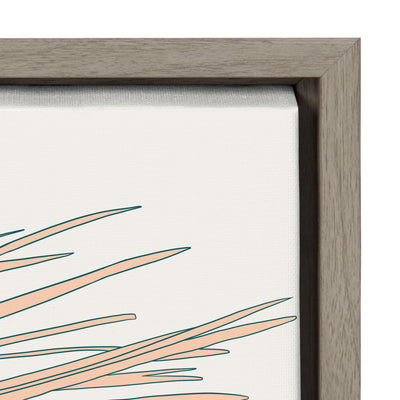 Sylvie Palms Framed Canvas by kateandlaurel - product image 3 for Resin Society