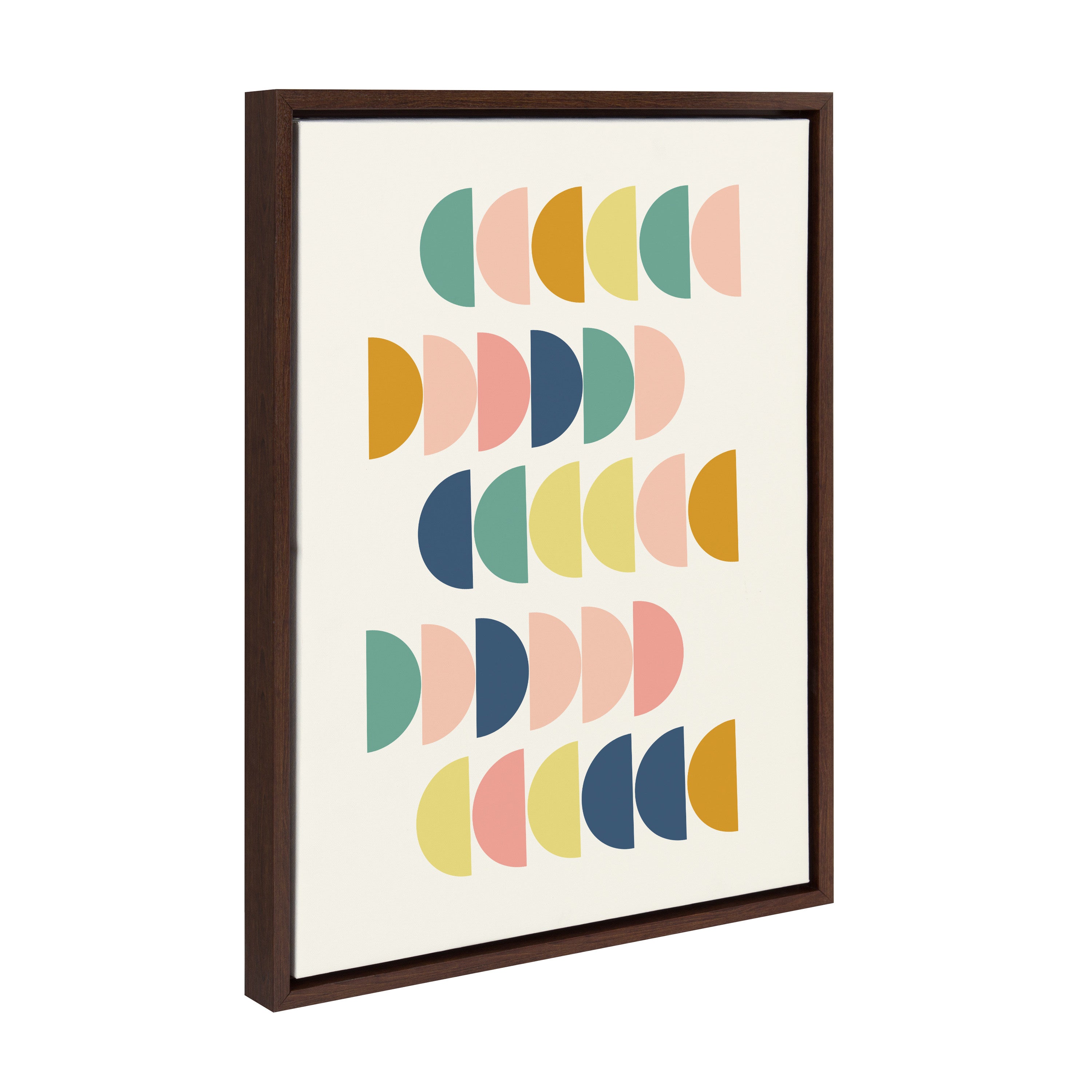 Sylvie Simple Shapes in Soft Colors Framed Canvas by kateandlaurel - product image 19 for Resin Society
