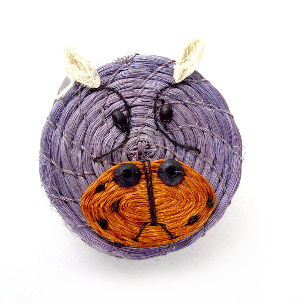 Happy Hippo Tiny Basket by Mbare Ltd - main product image for Resin Society