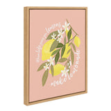 Sylvie 561 Lemons Framed Canvas by Mia Charro by kateandlaurel - product image 2 for Resin Society