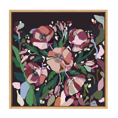 Sylvie Flowers Framed Canvas by Inkheart Designs