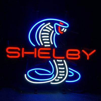 Red Shelby Auto Car Blue Cobra Neon Light Sign by Neon Signs Land - product image 2 for Resin Society