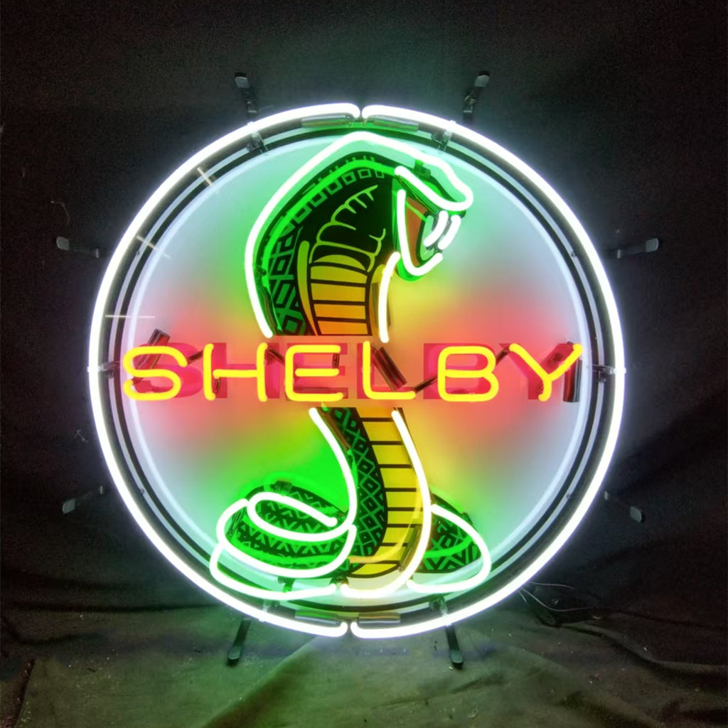 Shelby Cobra Car Logo Neon Signs by Neon Signs Land - main product image for Resin Society