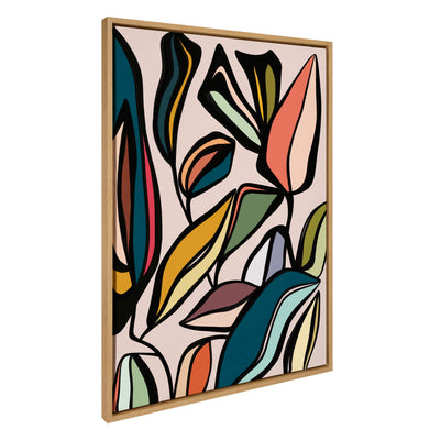 Sylvie Fanciful Ficus Framed Canvas by Alicia Bock