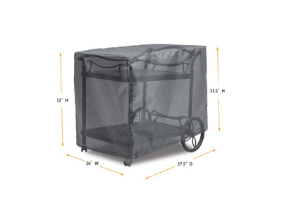 Tea Cart Cover - 37.5'' W x 26'' D x 32''/33.5'' H - Mercury by Shield Outdoor Covers - product image 2 for Resin Society