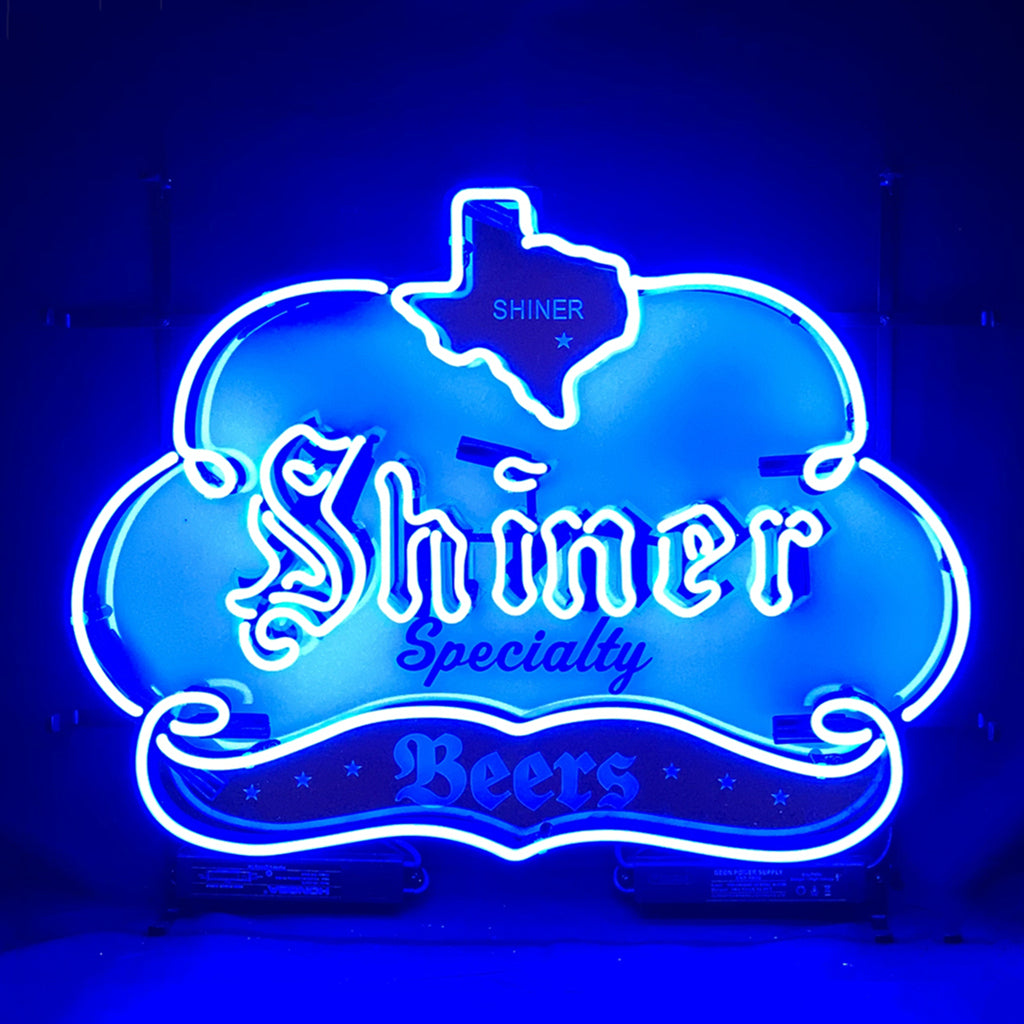 Shiner Specialty Beers with Texas Map Neon Sign Light by Neon Signs Land - main product image for Resin Society