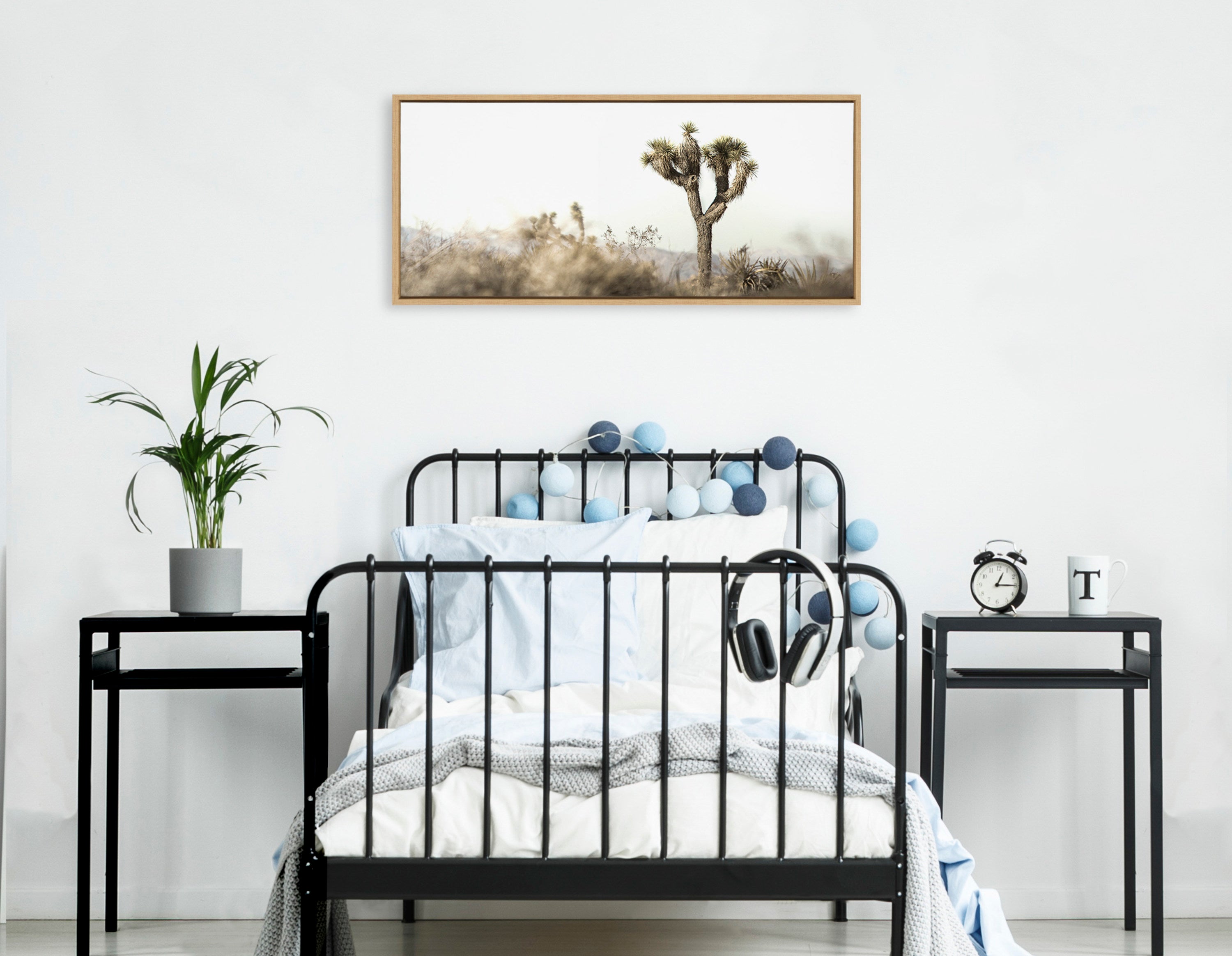 Sylvie Joshua Tree Landscape Framed Canvas by Saint and Sailor Studios