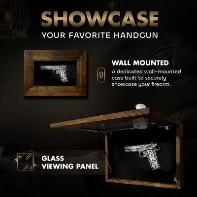 Wall Mounted Pistol Display Case by Bellewood Designs - product image 2 for Resin Society