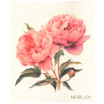 Showy Peony Swedish Dishcloth by sweetgum home, LLC - main product image for Resin Society