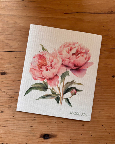 Showy Peony Swedish Dishcloth by sweetgum home, LLC - product image 4 for Resin Society