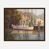 Shrimp Boat Artist Enhanced Canvas Print by John Beard Collection - product image 7 for Resin Society