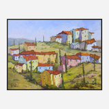 Sienna Hillside Artist Enhanced Canvas Print by John Beard Collection - product image 5 for Resin Society