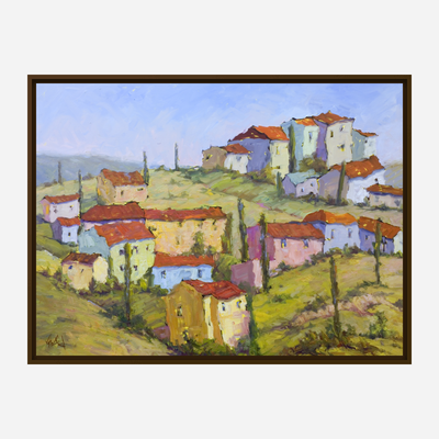 Sienna Hillside Artist Enhanced Canvas Print by John Beard Collection - product image 7 for Resin Society