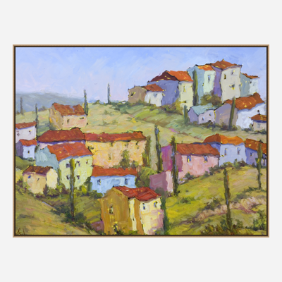 Sienna Hillside Artist Enhanced Canvas Print by John Beard Collection - product image 8 for Resin Society