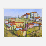 Sienna Hillside Artist Enhanced Canvas Print by John Beard Collection - product image 6 for Resin Society