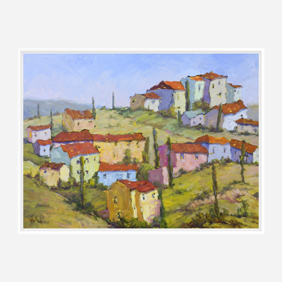 Sienna Hillside Artist Enhanced Canvas Print by John Beard Collection - product image 6 for Resin Society