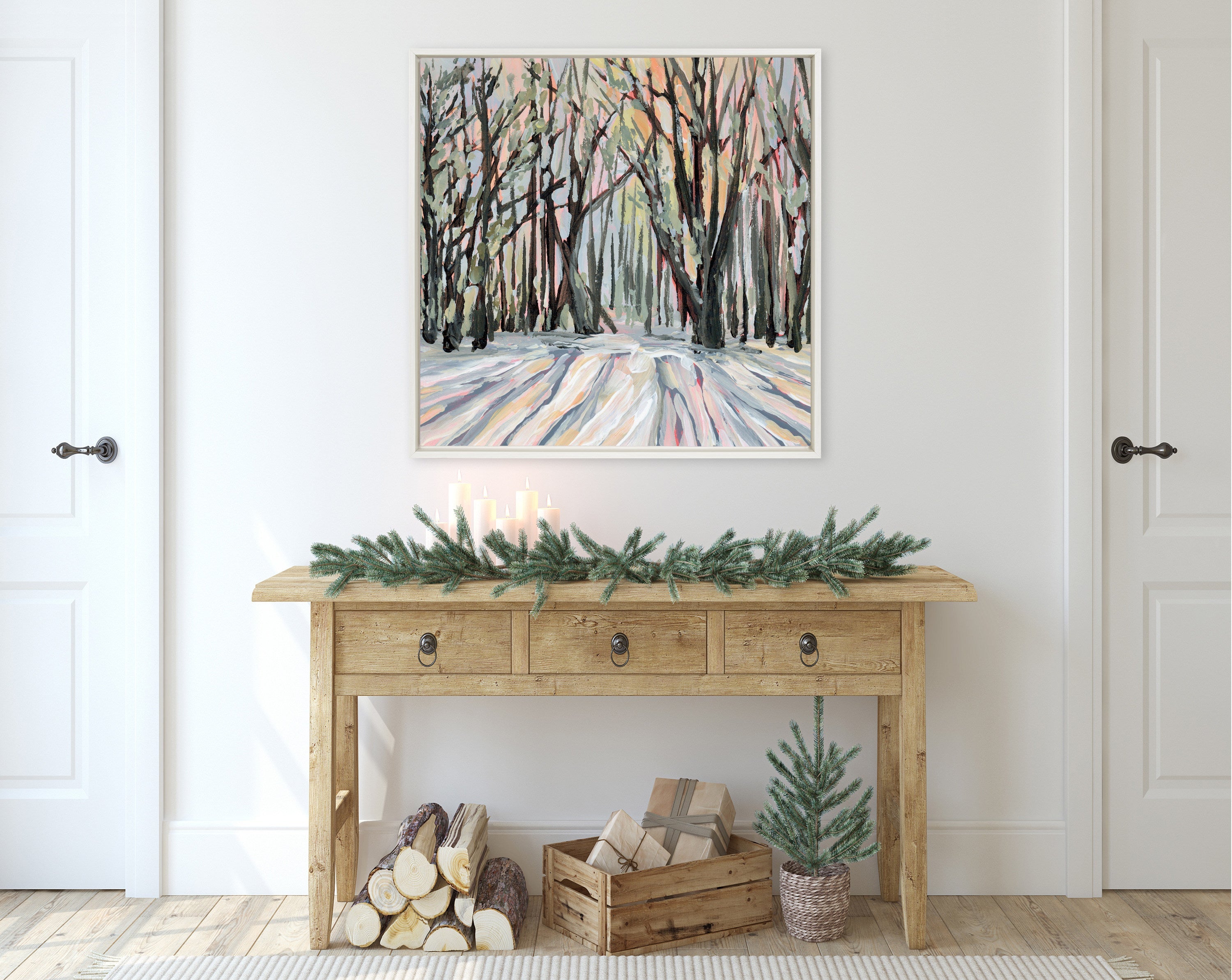 Sylvie Vermont Framed Canvas by Emily Kenney
