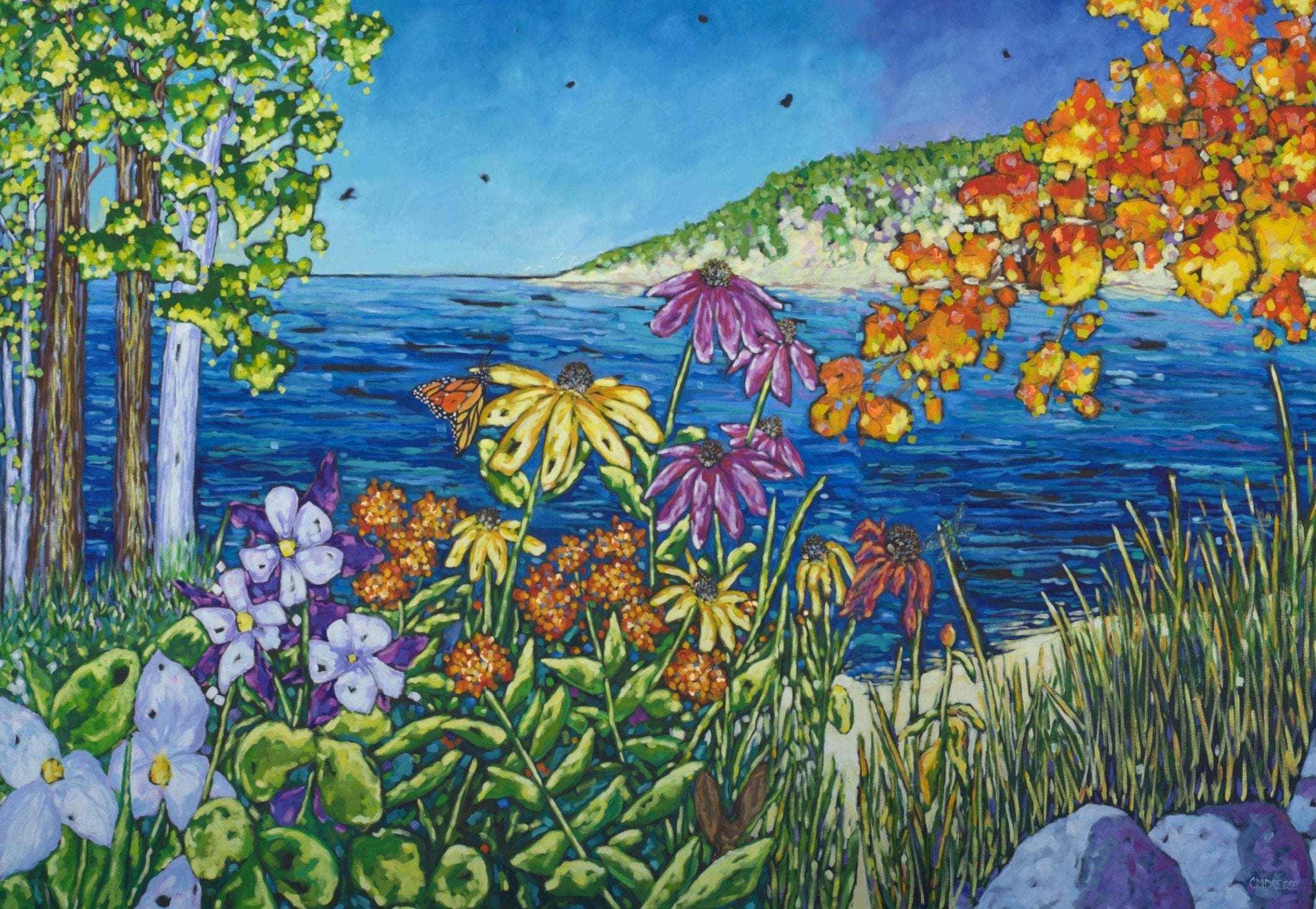 "Simple Pleasures" Four Season's Beach Glass Art Print by Dreese Fine Art - Resin Society